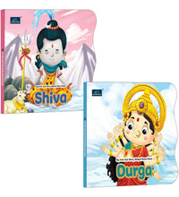 My First Shaped Board Book – Shiva and Durga Hindu Gods Mythology Story Book for Kids - Age 2+ Yrs (Indian Gods and Goddesses)