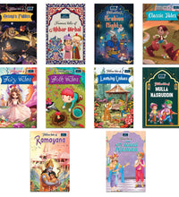 Famous Tales Set Of 10 Classic Tales, Ramayana, Learning Values, Mulla Nasruddin, Tenali Raman, Aesop'S Fables, Akbar Birbal, Folk Tales, Fairy Tales, Arabian Nights Story Books.
