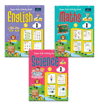 Super Kids Activity Book for Kids (Set of 3) - Maths, Science And English For Kids.