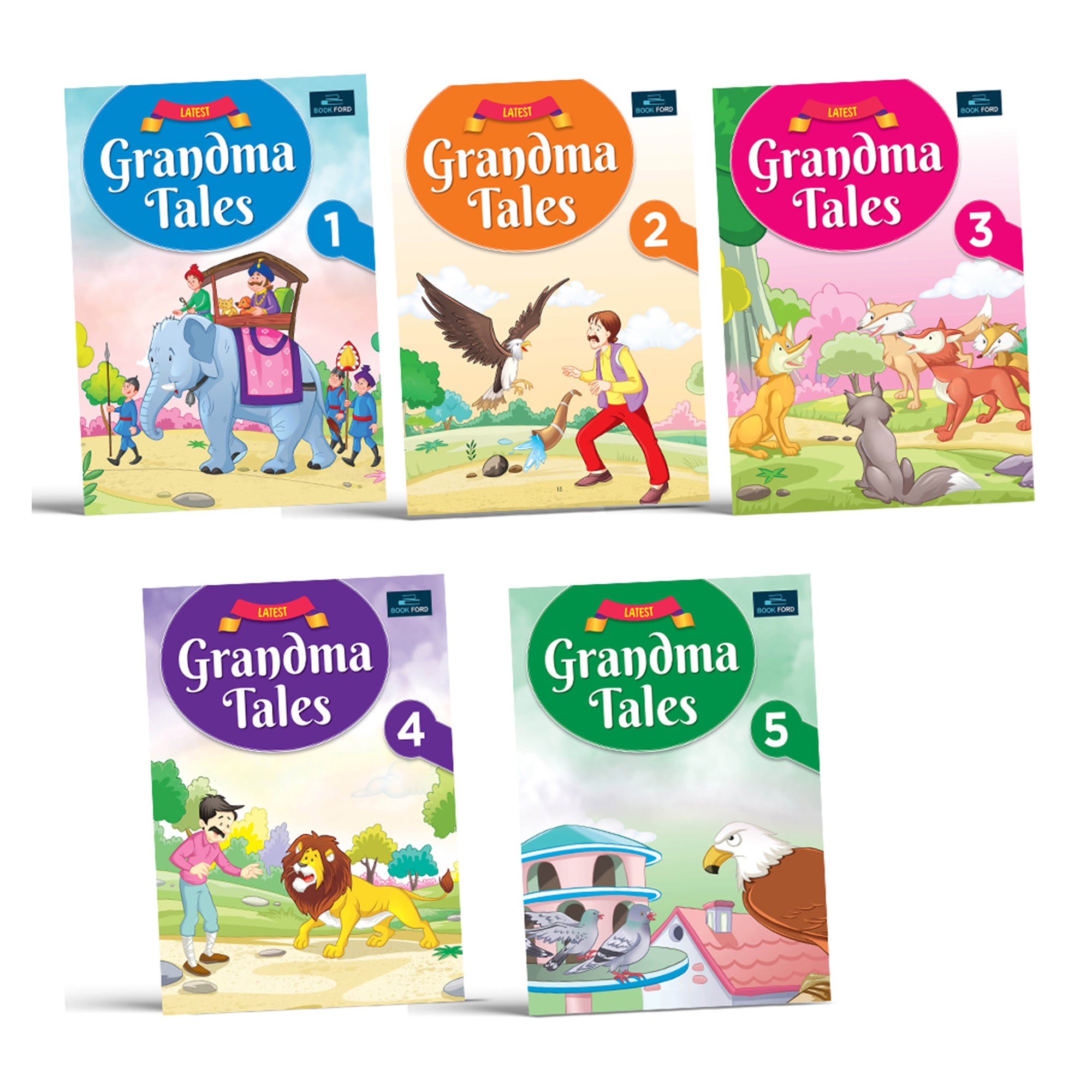Story Books for Kids: Grandma Tales (Set of 5) - Moral Stories For Kids.