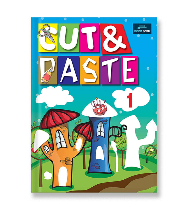 Cut & Paste 1 - Early Learning Educational book, Boost creativity with pictures Ages 3+