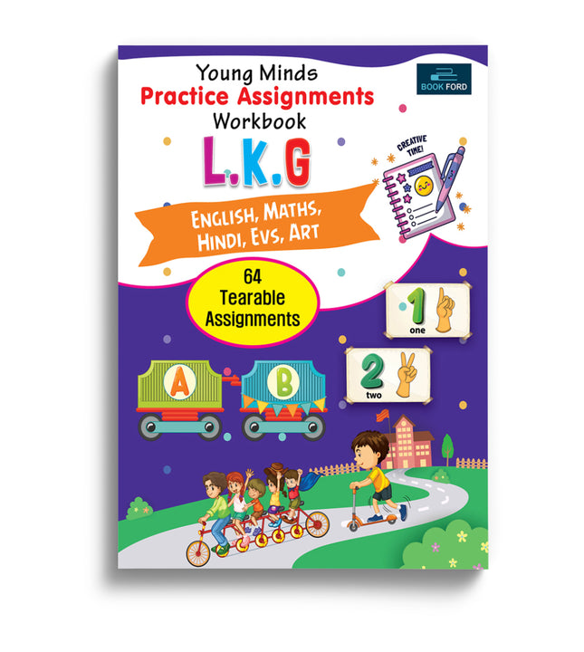 Young Minds Practice Assignments Workbook - LKG Books For Kids