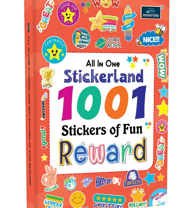 All-in-One Stickerland 1001 Reward Sticker Book for Kids, Toddlers and Children | Fun Activity and Learning - 3+ Years