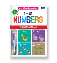Write And Clean Reusable Book - 1 To 10 Number Tracing Workbook For Kids - Boost Early Math Skills