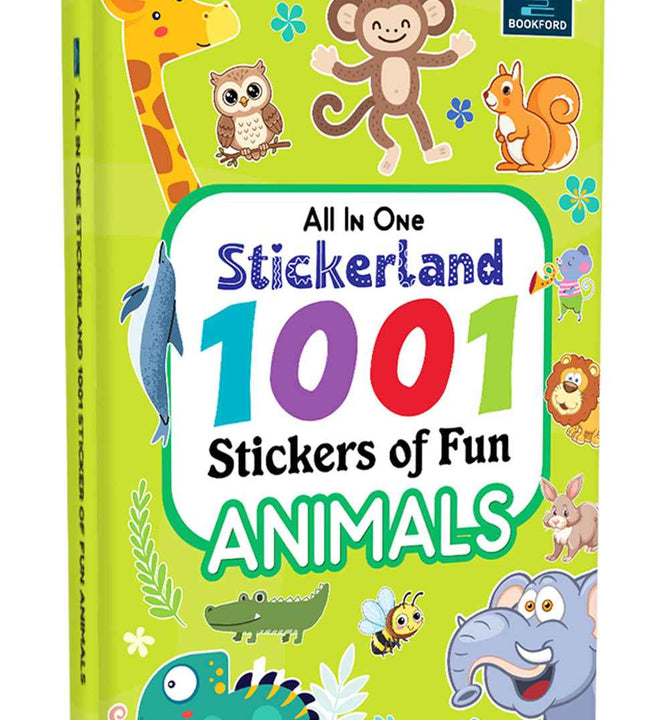 All-in-One Stickerland 1001 Animal Sticker Book for Kids, Toddlers and Children | Fun Activity and Learning - 3+ Years