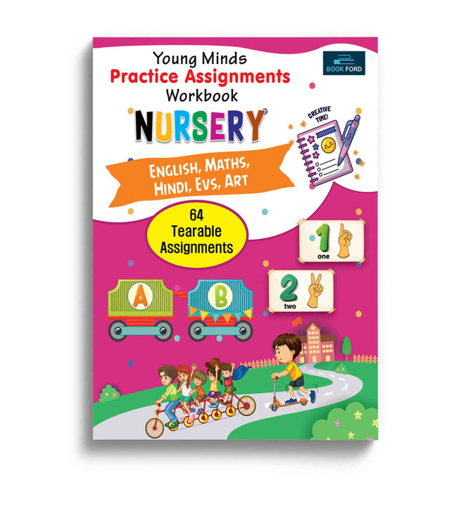 Young Minds Practice Assignments Workbook - Nursery Books For Kids.
