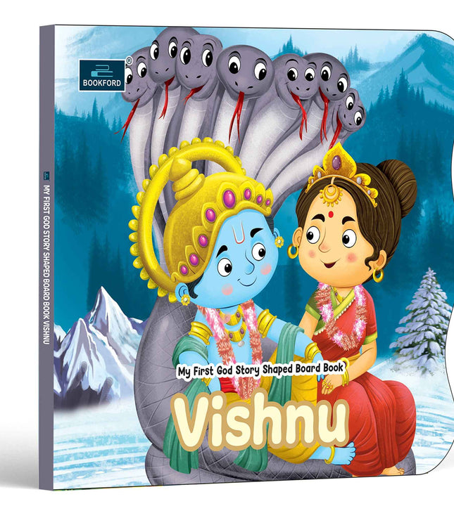 My First Shaped God Board Book – Lord Vishnu Hindu Mythology Story Book for Kids - Age 2+ Yrs