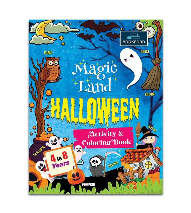 Magic Land Halloween Activity & Coloring Book For Kids