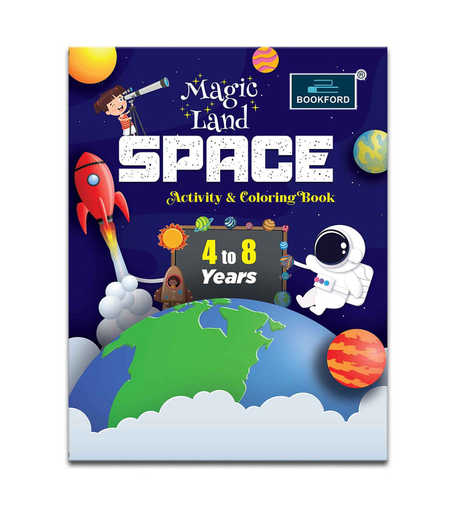 Magic Land Space Activity & Coloring Book for kids.