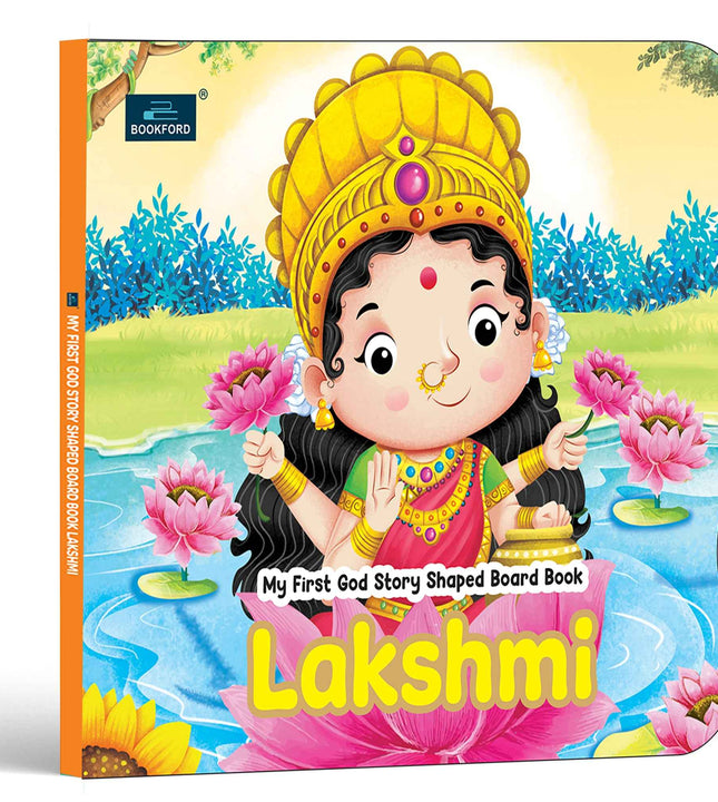 My First Shaped God Board Book – Laxmi Hindu Mythology Story Book for Kids - Age 2+ Yrs