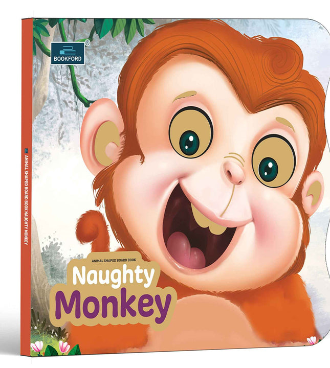 Naughty Monkey Animal Shaped Story Board Book - Engaging And Educational Stories For Kids.