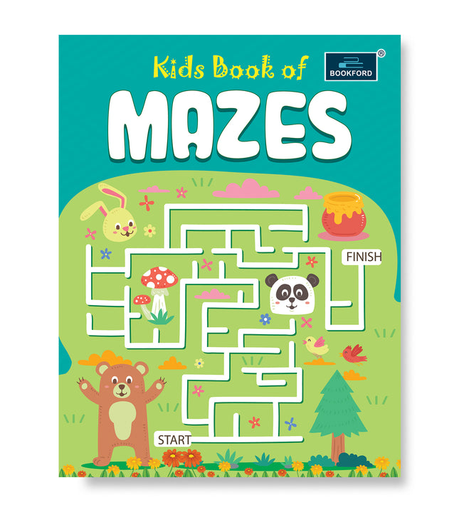 Kids Book of Mazes - Fun Learning Puzzle Book for Young Minds.