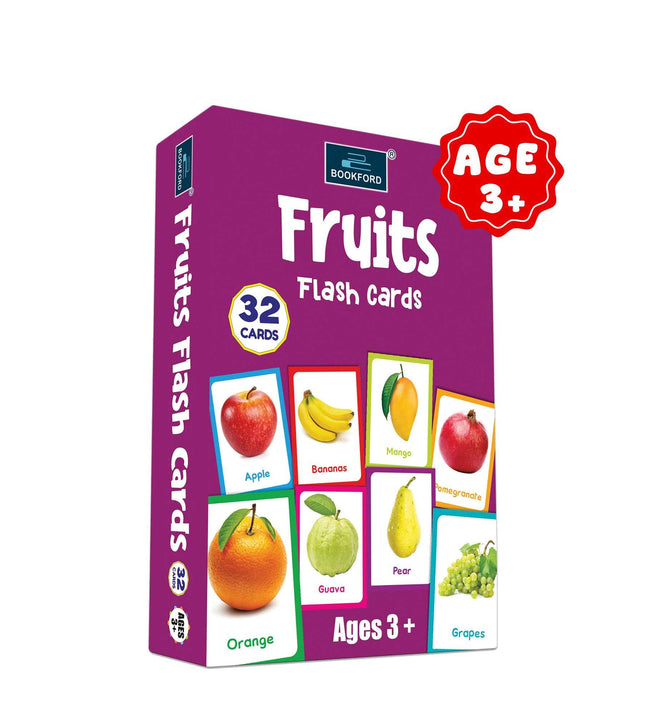 Fruits - Multicolor Flash Cards For Kids.