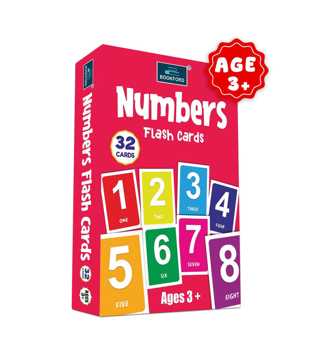 Numbers 1-100 - Multicolor Flash Cards For Kids.