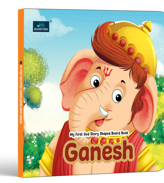 My First Shaped God Board Book – Ganesh Hindu Mythology Picture Story Book for Kids - Age 2+ Yrs