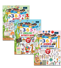 365 Activity Book ( Set of 3 books) - Engage Children in Science, Maths, and English Learning.