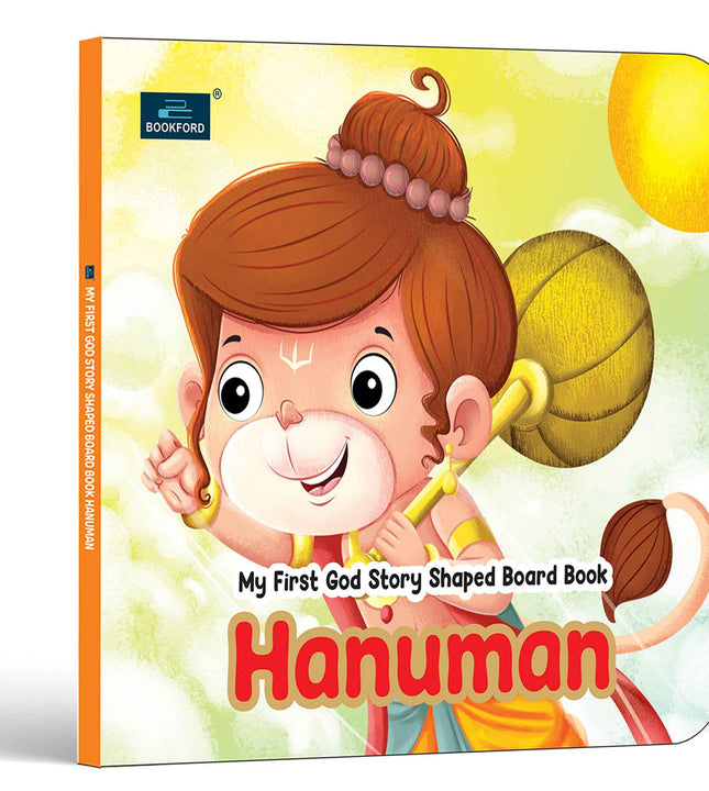 My First Shaped God Board Book – Hanuman Hindu Mythology Picture Story Book for Kids - Age 2+ Yrs