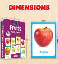 Fruits - Multicolor Flash Cards For Kids.