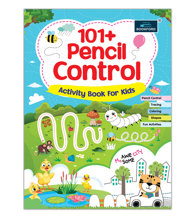 101+ Pencil Control Activity Book for Kids | Early Learning Workbook Fun Tracing, Line Practice, Mazes, Shapes and Pre-schooler Writing Activities- Ages 3+ Years