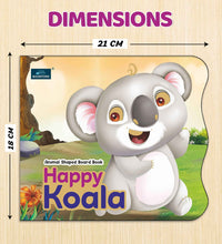 Happy Koala Animal Shaped Story Board Book For Kids.