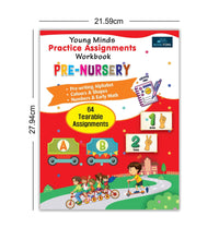 Young Minds Practice Assignments Workbook - Pre-Nursery Books For Kids.