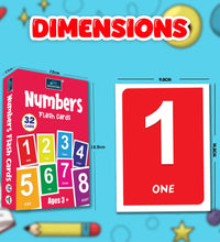 Numbers 1-100 - Multicolor Flash Cards For Kids.