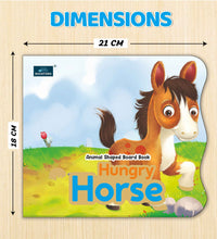 Hungry Horse Animal Shaped Story Board Book For Kids | 2+ Years