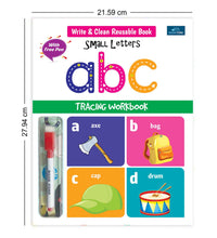 Write And Clean Reusable Book - Small Letter abc Tracing Workbook For Kids - Fun And Educational Tracing Activities