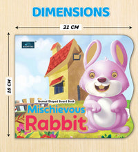 Mischievous Rabbit Animal Shaped Story Board Book - Engaging And Educational Stories For Kids.
