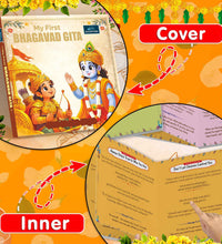 My First Bhagavad Gita Board Book for Kids | Simple illustrated Bhagavad Gita in Hindi, Sanskrit and English for Daily Living - Ages 3+ Years