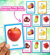 Fruits - Multicolor Flash Cards For Kids.