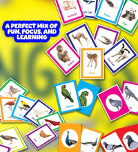 Flash Cards - Set Of 2 Multicolor Flash Cards For Kids - Animals & Birds.
