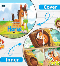 Hungry Horse Animal Shaped Story Board Book For Kids | 2+ Years