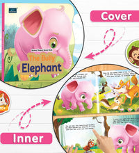 The Bully Elephant Animal Shaped Story Board Book - Engaging And Educational Stories For Kids.