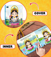 My First Shaped God Board Book – Saraswati Hindu Mythology Picture Story Book for Kids - Age 2+ Years