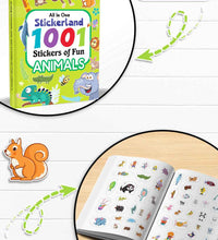 All-in-One Stickerland 1001 Animal Sticker Book for Kids, Toddlers and Children | Fun Activity and Learning - 3+ Years