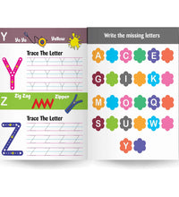 Write And Clean Reusable Book - Capital Letters ABC Tracing Workbook For Kids - Fun And Educational Tracing Activities