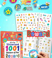 All-in-One Stickerland 1001 Reward Sticker Book for Kids, Toddlers and Children | Fun Activity and Learning - 3+ Years