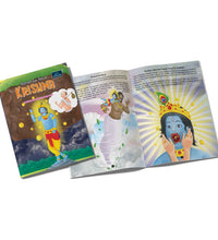 Illustrated Tales of Krishna, Arjun, Mahabharat & Hanuman (Set of 4 Books) - Divine Legends and Sacred Adventures with Mythological Heroes Filled with Stunning Illustrations for Kids