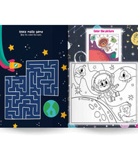 Magic Land Space Activity & Coloring Book for kids.