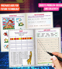Stem Activity Book Upskilling The Generating Coding for kids.