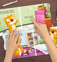 The Greedy Baby Lion Animal Shaped Story Board Book - Engaging And Educational Stories For Kids.