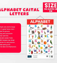 Alphabet, Hindi Varnamala Early Learning Educational Chart (set of 2) for Kids.