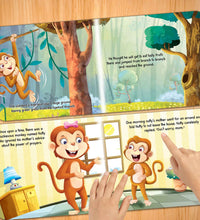 Naughty Monkey Animal Shaped Story Board Book - Engaging And Educational Stories For Kids.