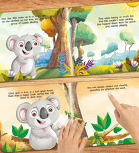 Happy Koala Animal Shaped Story Board Book For Kids.