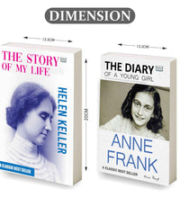 The Story of My Life by Helen Keller and The Diary of a Young Girl | Inspirational Biography and Classic Memoir Book Combo | Courage Hope and Real Life Experiences Paperback Set