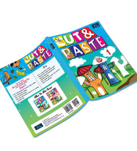 Cut & Paste 1 - Early Learning Educational book, Boost creativity with pictures Ages 3+