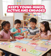 Numbers 1-100 - Multicolor Flash Cards For Kids.
