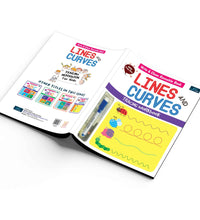 Write And Clean Reusable Book - Line And Curve Tracing Workbook For Kids.
