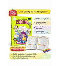 Stem Activity Book Upskilling The Generating Coding for kids.